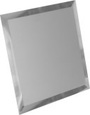 СМК-10 Зеркальна плитка серебро матовый квадрат 100х100мм фацет 10мм