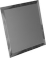 ГМК-10 Зеркальна плитка графит матовый квадрат 100х100мм фацет 10мм