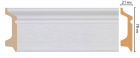 D122-70 ДМ Плинтус напольный DECOMASTER D122-70ДМ (78*21*2400мм) дюрополимер