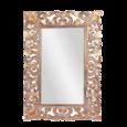 201155 зеркало Ренессанс 70х100 см inside 42х72 см White Gold
