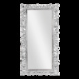203409 зеркало Адель 60х120 см inside 42х102 см White Silver