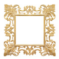 205606 зеркало Моцарт 90х90 см inside 52х52 см White Gold