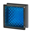Стеклоблок окрашенный внутри "Инка" синий 19*19*8 см. Glass Block Dark blue 1919/8 Inca