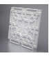3D Дизайнерская панель из гипса SULTAN, 600*600мм, 0,36м2 Artpole