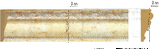 161-553 Молдинг DECOMASTER 161-553 (60*22*2400мм) дюрополимер