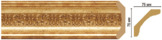 169-126 Плинтус потолочный DECOMASTER 169-126 (76*76*2400мм) дюрополимер