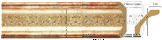 169-127 Плинтус потолочный DECOMASTER 169-127 (76*76*2400мм) дюрополимер
