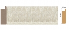 108-18 Молдинг DECOMASTER 108-18 (70*10*2400мм) дюрополимер