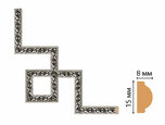 130-3-44 Декоративный угловой элемент DECOMASTER 130-3-44 (200*200мм) дюрополимер