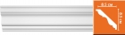 96406F Плинтус потолочный гладкий DECOMASTER 96406F гибкий (85*85*2400мм) полиуретан