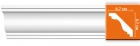 DP 336 Плинтус потолочный гладкий DECOMASTER DP336 (65*65*2400мм) полиуретан