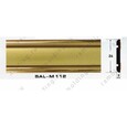 М112 матовое золото лента 30мм самоклеящийся молдинг декоративная раскладка  ПВХ SAL