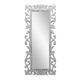 205787. Зеркало в резной ажурной раме багете Дерево Дамаск 75х170 см inside 42х137 White Silver