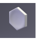 E-0005 3D Дизайнерская панель из гипса HEKSA-big button, 200x173x24 мм, 0,026м2, 38,5 шт. в 1 м2 Art