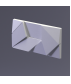 E-0001 3D Дизайнерская панель из гипса ORIGAMI, 127*257 мм, 0,03 м2 Artpole