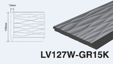  LV127W GR15K Панель стеновая  (120мм х 12мм х 2.7м) полосы рейки дюрополимер HIWOOD