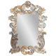206202 Зеркало Премиум 90х125 см inside 57х85 см White Gold Wash