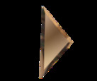 РБП150х510 Зеркальна плитка Полуромб бронза прямой 150х510мм фацет 10мм