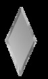 РСМ200х340 Зеркальна плитка Ромб серебро матовое 200х340мм фацет 10мм