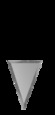 РСМУ200х170 Зеркальна плитка Полуромб серебро матовое угол 200х170мм фацет 10мм