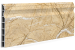 Плинтус напольный рельефный 120мм 2,5м 104-G Мрамор сахара глянцевый квацвинил пластик