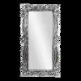 203721 Зеркало в резной ажурной раме багете Дерево Флоренция 80х150 см inside 50х120 см Silver Antic
