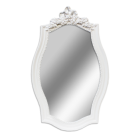 15564 Зеркало белое пластик (40х55) Розы  15564 Зеркало белое пластик (40х55) Розы