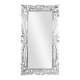 203722. Зеркало в резной Ажурной раме Флоренция 80х150 см inside 50х120 см White Silver