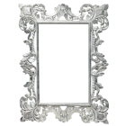 203298 Зеркало в резной раме White Silver (90х120) Дерево Моцарт 203298 Зеркало в резной раме White Silver (90х120) Дерево Моцарт