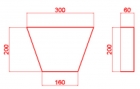 Замок  ОК-4   200х60х300 с покрытием эластичной шпатлёвкой PS-TechnoPlaster