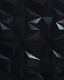 Декоративные панели VERGE 3D Грани Черный глянец 1000*3000 мм