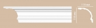 *DP 50 Плинтус потолочный гладкий DECOMASTER DP50 (118*118*2400мм) полиуретан
