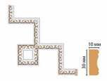 165-3-118 Декоративный угловой элемент DECOMASTER 165-3-118 (300*300мм) дюрополимер