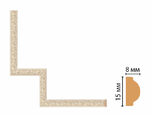 130C-1-18D Декоративный угловой элемент DECOMASTER 130C-1-18D (200*200мм) дюрополимер