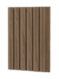 РП-1.С.18.2800 – серединная рейка Реечная стеновая 3D панель МДФ  Орех американский