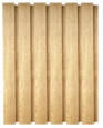 РП-1.С.18.2800 – серединная рейка Реечная стеновая 3D панель МДФ  Дуб янтарный натуральный