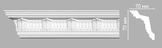 95017 Плинтус потолочный с рисунком DECOMASTER 95017 (70х70х2400мм) полиуретан