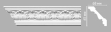 95018 Плинтус потолочный с рисунком DECOMASTER 95018 (65х68х2400мм) полиуретан