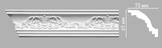 95019 Плинтус потолочный с рисунком DECOMASTER 95019 (65х73х2400мм) полиуретан
