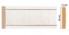 150-7D ДМ Цветной молдинг  150-7D/24 ДМ (80*12*2400)