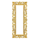 205804 Зеркало в резной Ажурной раме 40х100 см inside  21х81 см Gold White