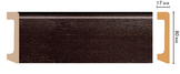 D235-433 Цветной напольный плинтус DECOMASTER D235-433 ШК/20 (80*17*2400 мм)