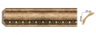 100D-57 Плинтус потолочный DECOMASTER 100D-57 (69*69*2400мм) дюрополимер