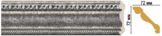 122-44 Плинтус потолочный DECOMASTER 122-44 (72*72*2400мм) дюрополимер