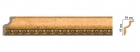 148D-58 Плинтус потолочный DECOMASTER 148D-58 (45*30*2400мм) дюрополимер