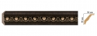 155D-56 Плинтус потолочный DECOMASTER 155D-56 (50*50*2400мм) дюрополимер