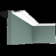 SX187 плинтус гибкий под покраску Дюрополимер (200х7,5х1,2) ORAC
