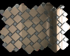 Б70Г30 Зеркальная мозаика БРОНЗА (70%) + ГРАФИТ(30%) с чипом 25*25 и 12*12.