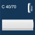 Молдинг настенный экструдированный С40/70 (68х2000 мм)