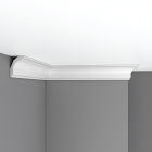 DP 16FL Плинтус потолочный гладкий DECOMASTER DP-16F гибкий (68*55*2400мм) полиуретан
